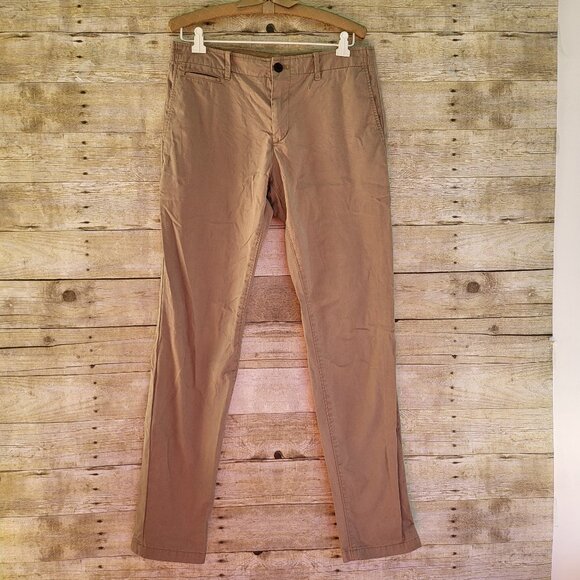 Men's Gap 'The Lived-In Skinny ' Khaki/Tan Pants 32W/32L - Picture 1 of 6